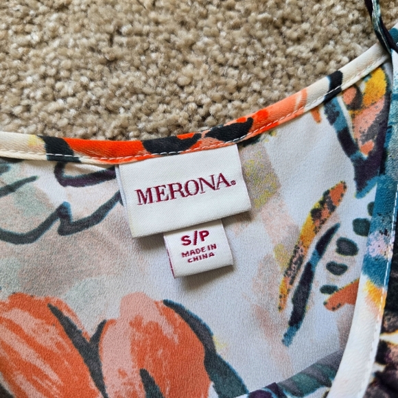 BOGO NWOT Merona Floral Print Cami - Picture 4 of 6